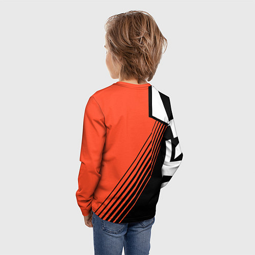 Детский лонгслив FOX X KTM Сollaboration / 3D-принт – фото 4