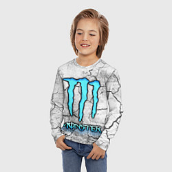 Лонгслив детский MONSTER WHITE БЕЛЫЙ МОНСТР, цвет: 3D-принт — фото 2