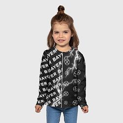 Лонгслив детский BAYER - Молнии Паттерны, цвет: 3D-принт — фото 2