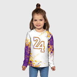 Лонгслив детский Коби Брайант Lakers 24, цвет: 3D-принт — фото 2