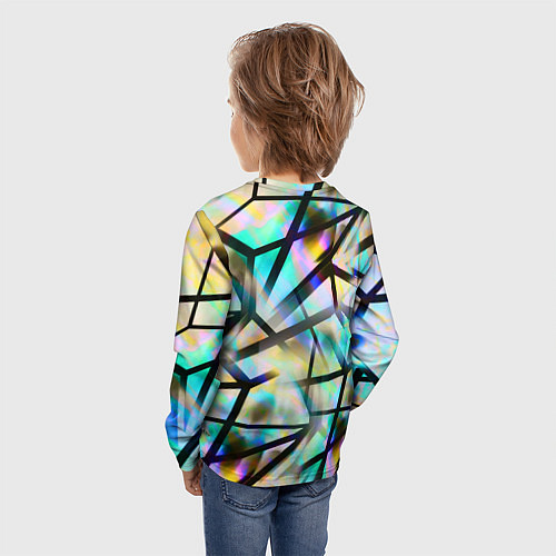 Детский лонгслив New Abstraction / 3D-принт – фото 4