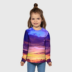 Лонгслив детский Небо на закате, цвет: 3D-принт — фото 2