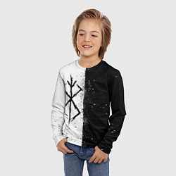 Лонгслив детский КЛЕЙМО ЖЕРТВЫ ЧБ БЕРСЕРК, цвет: 3D-принт — фото 2