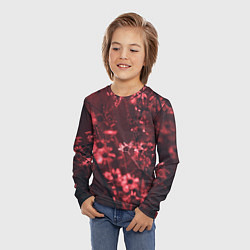 Лонгслив детский Цветы на закате, цвет: 3D-принт — фото 2