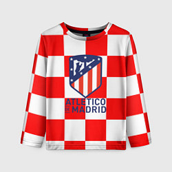 Лонгслив детский Atletico madrid кубики, цвет: 3D-принт