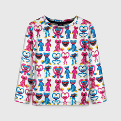 Лонгслив детский POPPY PLAYTIME HAGGY WAGGY AND KISSY MISSY PATTERN, цвет: 3D-принт