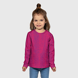 Лонгслив детский Розовая мишура, цвет: 3D-принт — фото 2