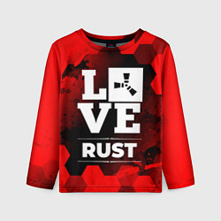Лонгслив детский Rust Love Классика, цвет: 3D-принт