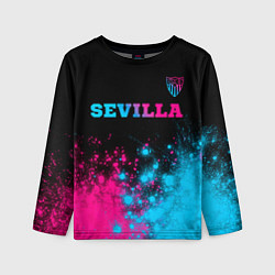 Лонгслив детский Sevilla Neon Gradient, цвет: 3D-принт