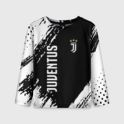 Лонгслив детский Fc juventus фс ювентус, цвет: 3D-принт