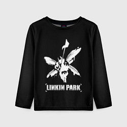 Лонгслив детский Linkin Park белый, цвет: 3D-принт