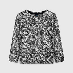 Лонгслив детский Мятая фольга 3D, цвет: 3D-принт