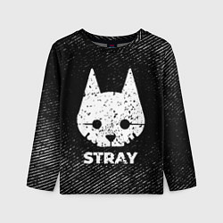 Лонгслив детский Stray с потертостями на темном фоне, цвет: 3D-принт