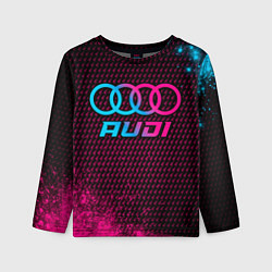 Лонгслив детский Audi - neon gradient, цвет: 3D-принт