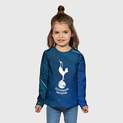 Лонгслив детский Tottenham hotspur Соты абстракция, цвет: 3D-принт — фото 2