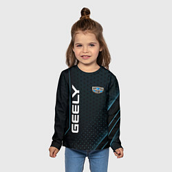 Лонгслив детский Geely Абстракция, цвет: 3D-принт — фото 2