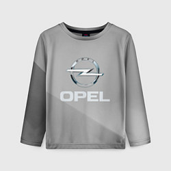 Детский лонгслив Opel - серая абстракция