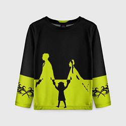 Детский лонгслив Семья шпиона Black&Yellow