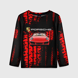 Лонгслив детский Porsche - авто, цвет: 3D-принт