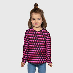 Лонгслив детский Poppy Playtime - Kissy Missy Pattern - Huggy Wuggy, цвет: 3D-принт — фото 2