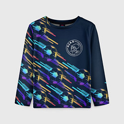 Лонгслив детский Ajax градиентные мячи, цвет: 3D-принт