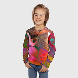 Лонгслив детский Стилизованная композиция из океанских ракушек, цвет: 3D-принт — фото 2