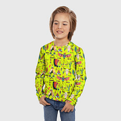 Лонгслив детский National indian items, цвет: 3D-принт — фото 2