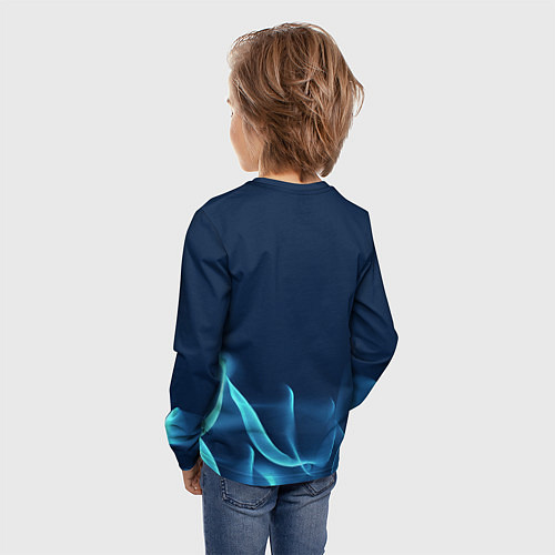 Детский лонгслив Колибри в полете / 3D-принт – фото 4