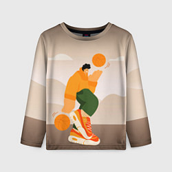 Детский лонгслив Векторная иллюстрация Стритбол