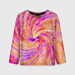 Детский лонгслив Color swirls