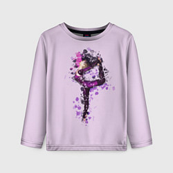 Лонгслив детский Стройная гимнастка, цвет: 3D-принт