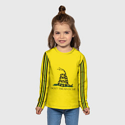Лонгслив детский Dont tread on me или Гадзденская змея, цвет: 3D-принт — фото 2