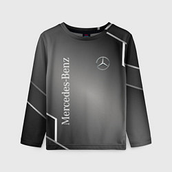 Лонгслив детский Mercedes абстракция карбон, цвет: 3D-принт