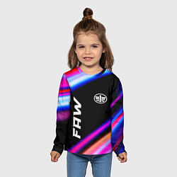 Лонгслив детский FAW speed lights, цвет: 3D-принт — фото 2