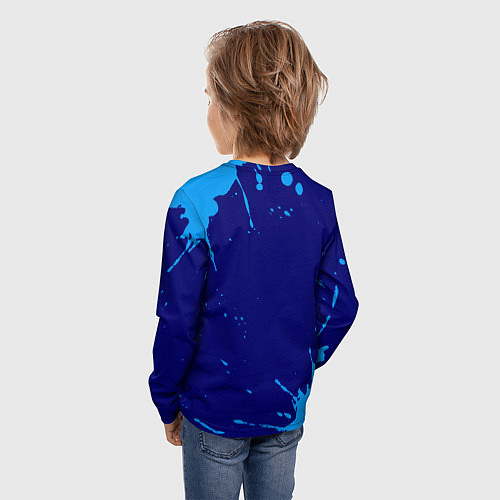 Детский лонгслив Тимур рокозавр / 3D-принт – фото 4