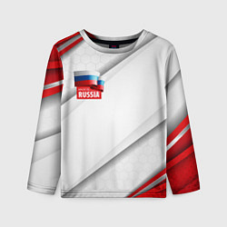 Детский лонгслив Red & white флаг России