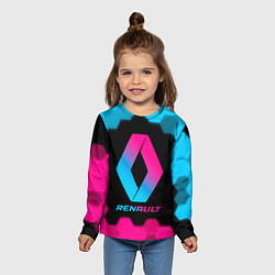 Лонгслив детский Renault - neon gradient, цвет: 3D-принт — фото 2