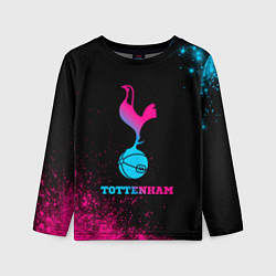 Лонгслив детский Tottenham - neon gradient, цвет: 3D-принт