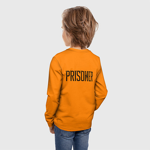 Детский лонгслив Prisoner Orange / 3D-принт – фото 4
