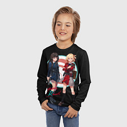 Лонгслив детский Тисато Нисикиги - Lycoris Recoil, цвет: 3D-принт — фото 2