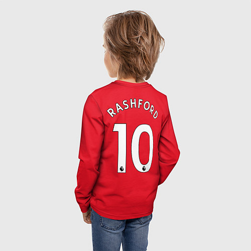 Детский лонгслив Rashford Манчестер Юнайтед форма 20222023 / 3D-принт – фото 4