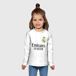 Лонгслив детский Реал Мадрид форма 20222023, цвет: 3D-принт — фото 2