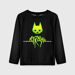 Лонгслив детский Stray green neon, цвет: 3D-принт