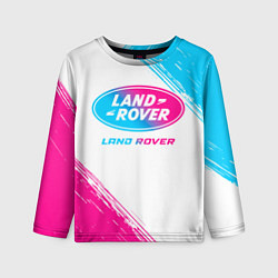 Лонгслив детский Land Rover neon gradient style, цвет: 3D-принт