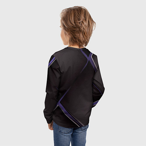 Детский лонгслив Юнь Цзинь в ромбе / 3D-принт – фото 4