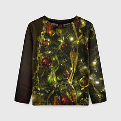 Детский лонгслив Нарядная новогодняя елка