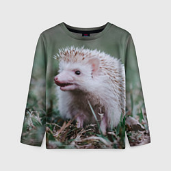 Детский лонгслив Ежик альбинос