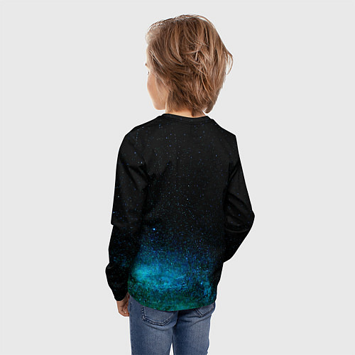 Детский лонгслив Deep stars / 3D-принт – фото 4