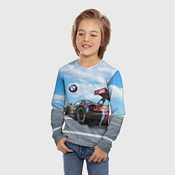 Лонгслив детский BMW racing team - Motorsport - M Performance, цвет: 3D-принт — фото 2