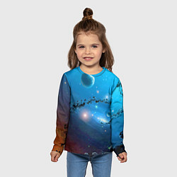 Лонгслив детский Бесконечное космическое пространство - Nasa, цвет: 3D-принт — фото 2